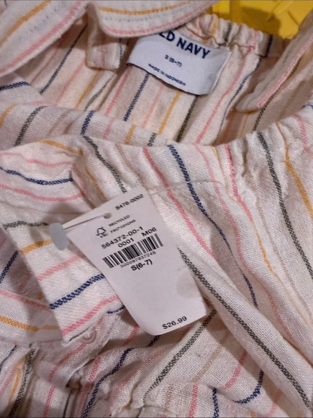Old Navy Multicolor Stripe Sleeveless Romper